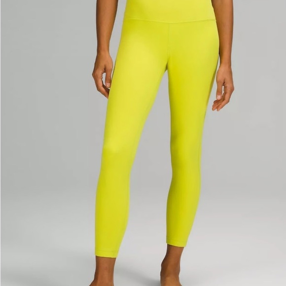 Lululemon Athletica Vibrant Yellow Leggings - Picture 1 of 4